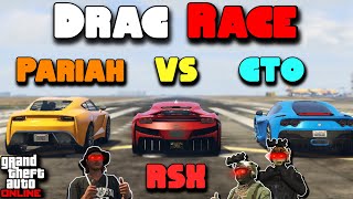 Itali GTO VS Itali RSX VS Ocelot Pariah DRAG RACE ft HarmNone [upl. by Ambrosius514]