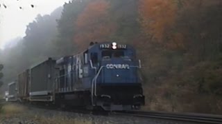 Conrail in the 1990s Reel 18 Conrail West Springfield  Boston Line [upl. by Carnes]