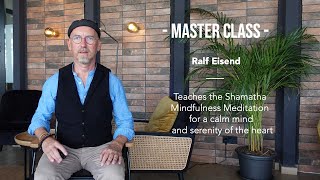 01 Shamatha Meditation Masterclass Posture [upl. by Poliard]