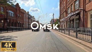 Driving Omsk  Siberian City 4K  По Омску на машине [upl. by Neddy180]