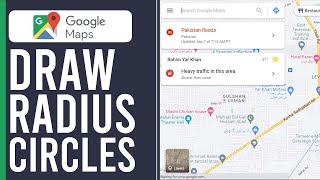 How to Draw Radius Circle on Google Maps Easy 2024 [upl. by Anaid]