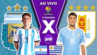 🇦🇷 ARGENTINA 3x3 URUGUAI 🇺🇾  ÚLTIMA RODADA  PRÉOLÍMPICO  AO VIVO COM IMAGENS DO ESTÚDIO  SUB23 [upl. by Eadmund]