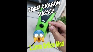 FOAM CANNON HACK 11mm Orifice Mod to Amazon Foam Cannon on Harbor Freight Pressure Washer [upl. by Jdavie]