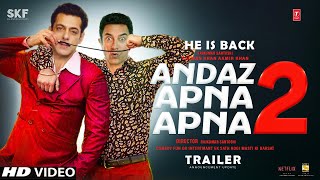 Andaz Apna Apna 2 Trailer Announcement  Salman Khan  Aamir khan  Rajkumar Santoshi [upl. by Kenimod]