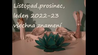 VÝKLAD KARET NA LISTOPAD PROSINEC LEDEN 2022  2023 [upl. by Fanchette741]