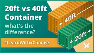 Whats the difference between a 20ft Container and 40ft Container [upl. by Yngiram]