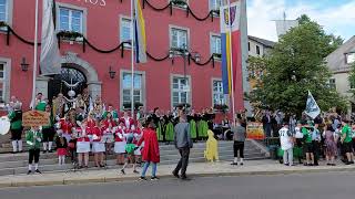 Wiesenfest Klamitz 2022 Auftakt vor dem Rathaus [upl. by Renelle]