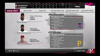 GAME 98 PHILADELPHIA PHILLIES 6136  PITTSBURGH PIRATES 4948 [upl. by Evot]