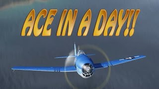 Ace in a Day  F6F Hellcat War Thunder RB LIVE [upl. by Llien8]