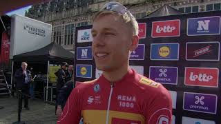 Tobias Halland Johannessen  Interview at the start  De Brabantse Pijl 2024 [upl. by Behrens]