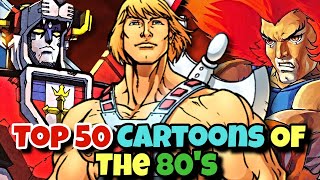 Top 50 Cartoons Of The 80s – The Golden Era Of Saturday Morning Cartoons  Explored Mega List [upl. by Lardner]