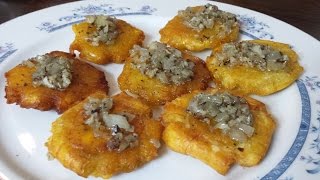 Tostones al Ajillo Mojo [upl. by Enirehtak222]