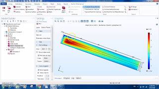 Piezoelectric effect simulation on COMSOL [upl. by Nonnerb]