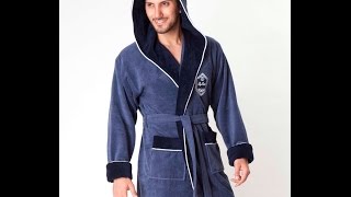 Мужские Махровые Халаты интернет  2019  Mens Bathrobes Terry [upl. by Nwadrebma838]