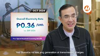 Lower Rates this October 2024  Meralco [upl. by Chansoo]