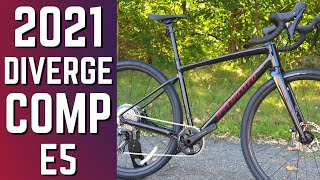 1X Checks All The Boxes  2021 Specialized Diverge E5 Comp Aluminum Gravel Bike Review of Features [upl. by Kevon]