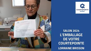 Lorraine Brisson  Lemballage de votre courtepointe [upl. by Attegroeg369]