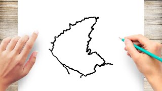 How to Draw Karnataka Map [upl. by Diarmid]