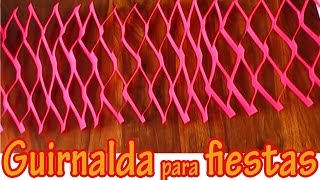 Adorno colgante para fiestas 4  Guirnalda  Manualidades para todos [upl. by Yrannav]