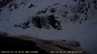 Bealach na Ba Applecross to Kishorn in winter HD 6x speed [upl. by Ttezil]