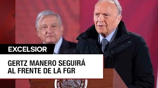 Gertz Manero continuará al frente de la FGR dice Sheinbaum [upl. by Ardnat]