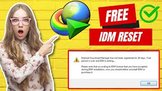 Cara Mengatasi Masa Trial IDM 30 Hari Internet Download Manager  Terbaru 2023 [upl. by Zoi]