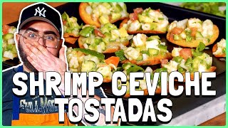 An Easy To Make Appetizer  Shrimp Ceviche Tostadas  Kiki Kuisine [upl. by Hew]