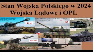 Stan Wojska Polskiego w 2024 roku  Wojska Lądowe i OPL [upl. by Doownil]