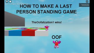 How to make a Last person standing wins game Intermission Works 2021 [upl. by Nwahsem]