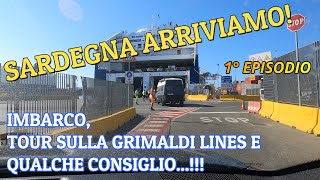 🇮🇹1°EPISODIOSARDEGNA ARRIVIAMOINIZIA LA VACANZAE IL TRAGHETTO [upl. by Gladdy]