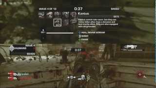 Easy way to get Team Savior Ribbon revive three team mates at once with Commentary Gears Of War 3 [upl. by Nehtanoj]