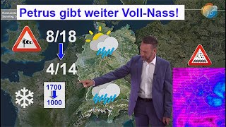 Petrus gibt weiter VollNass Bald wird der Regen kälter Wettervorhersage 261005112023 [upl. by Bibbye]