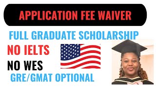 Application Fee Waived Full Graduate Scholarship No IELTS [upl. by Coats]