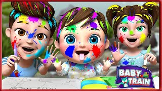 A Kaleidoscope of Shades Mixing Colors  Baby songs  Nursery Rhymes amp Kids Songs  Baby Train [upl. by Allin]