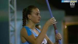 Récord y Bronce de Manuela Rotundo en Iberoamericano de Atletismo en lanzamiento de jabalina 6184m [upl. by Ahseetal]