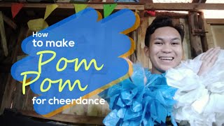 How to make your own PomPom for cheerdance DIY [upl. by Ecital]