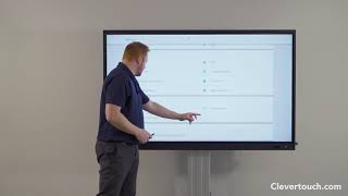 Clevertouch  IMPACT amp IMPACT Plus Settings [upl. by Bollay]