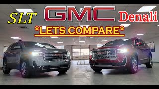 GMC Acadia SLT VS Denali Which one should you buy [upl. by Nuahsar]