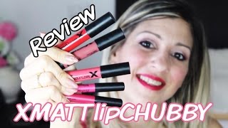 XMATTLIPCHUBBY WYCON  review  swatches su labbra [upl. by Kohl]