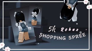 5K ROBUX SHOPPING SPREE  watch me spend my robux🤑 [upl. by Hammer810]