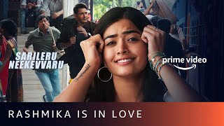 Rashmika Mandanna is in love with Mahesh Babu  Sarileru Neekevvaru  Train SceneAmazon Prime Video [upl. by Ebba249]