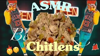 ASMR CHITTERLINGS “CHITLINS” MUKBANG NO TALKING🤫炸猪排 [upl. by Llenahc136]