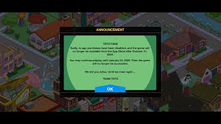 TAPPED OUT ENDING   Final Simpsons Tapped Out Update [upl. by Woodman77]