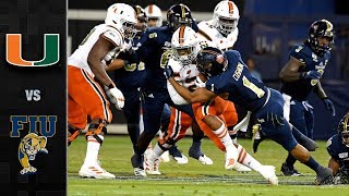 Miami vs FIU Football Highlights 201920 [upl. by Aziram]