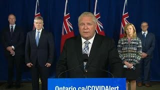 Ontario imposing COVID19 restrictions on Toronto Peel Region and Ottawa Ford [upl. by Orazio]