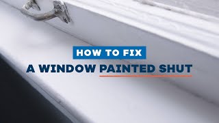 How to Fix a Window Painted Shut [upl. by Boy117]