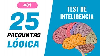 25 preguntas de lógica 🔆 Test de inteligencia 💪 Nivel I 🔆 Trivia [upl. by Euphemiah]