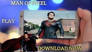 Download man of steel game free on android devise mod apkdata [upl. by Atnoled]