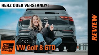 VW Golf 8 GTD im Test 2021 Herz oder Verstand ♥️🧐 Fahrbericht  Review  Reichweite  Preis [upl. by Sami104]