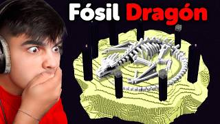 Exploré el Fósil del Dragón del End en Minecraft que es Real [upl. by Akemet188]